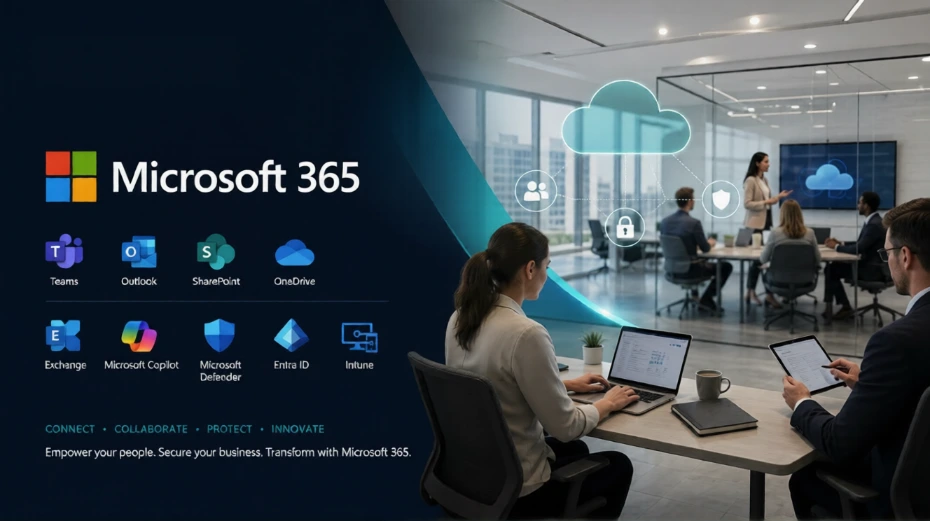Solutions Microsoft 365 Business pour entreprises au Maroc.