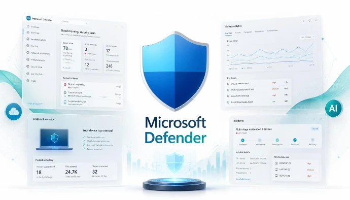 Protection Microsoft Defender. Microsoft Defender proposé par MT Nexus protège les entreprises au Maroc contre les cyberattaques grâce à une sécurité avancée des postes, serveurs, identités et messageries Microsoft.