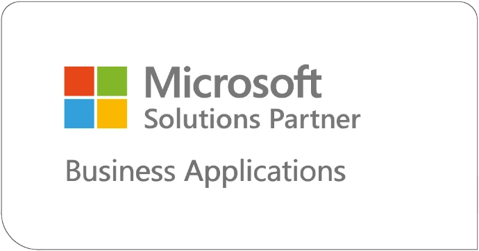 Badge Partenaire de solutions Microsoft Business Applications Dynamics 365 BC MT Nexus Casablanca Maroc