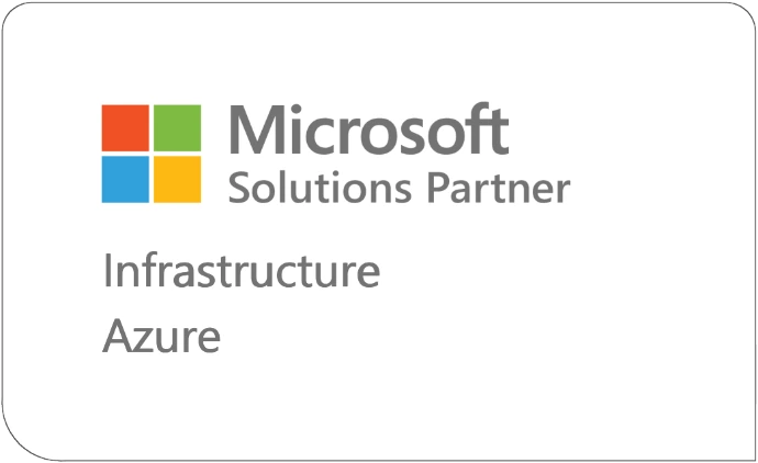 Badge Partenaire de solutions Microsoft Azure Infrastructure MT Nexus Casablanca Maroc