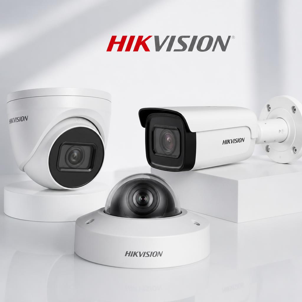 Caméras de surveillance IP Hikvision formats Turret, Dome et Bullet pour entreprise au Maroc Gamme complète de caméras de surveillance IP Hikvision pour entreprises au Maroc : formats Turret, Dome anti-vandalisme et Bullet d'extérieur pour systèmes de sécurité réseau à Casablanca.